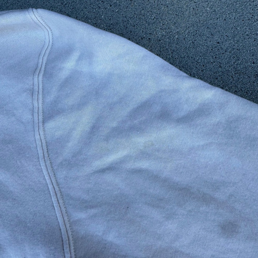 Quiksilver Men XL Full‎ Zip Hoodie Off White Fleece Sweatshirt Logo Patch - Picture 2 of 9